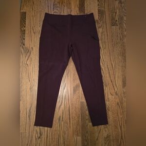 SO  NWOT XL Burgundy High Rise Ponte Side Pocket Legging